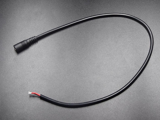 DC Female Jack Plug 5.5 x 2.1mm Connectors Power Extension Cable 0.5m
