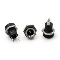 DC Power Supply Jack Socket Panel Mount 5.5 x 2.1mm 5PCS - circuitrocks