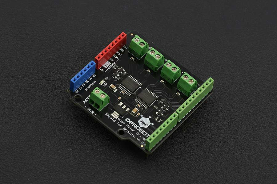 DC Quad Motor Driver Shield for Arduino - circuitrocks