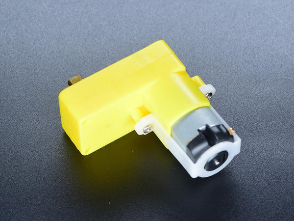 DC TT Geared Motor 6V 160RPM L Shape Metal Shaft - circuitrocks