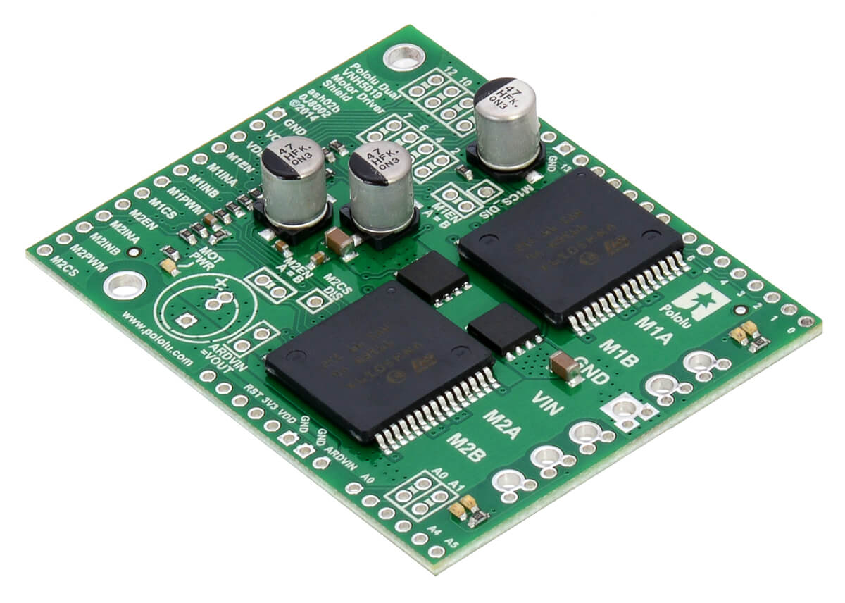 Dual VNH5019 Motor Driver Shield for Arduino Pololu - Pololu