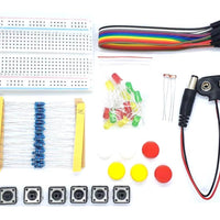 Electronics Kit Resistor LED Button Breadboard Wire - circuitrocks