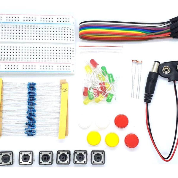 Button Resistor Led Micro Electronics Kit Components Bundle (AH015) – circuitrocks