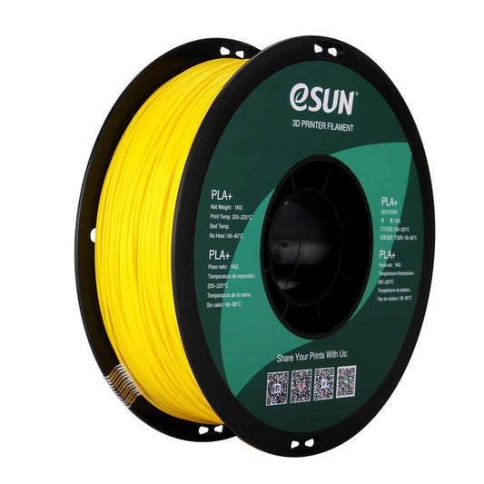 eSUN Yellow PRO PLA+ 3D Printer Filament Dimensional Accuracy +/- 0.03 mm 1 kg Spool 1.75 mm