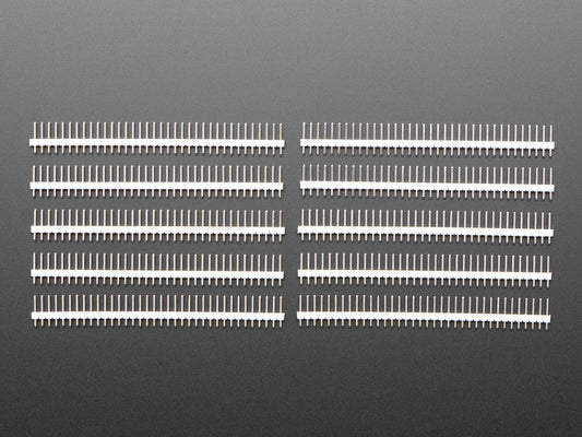 Headers 0.1″ 2.54 mm Arduino Male Pin Straight White 5PCS