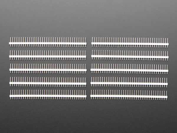 Headers 0.1″ 2.54 mm Arduino Male Pin Straight White 5PCS - circuitrocks