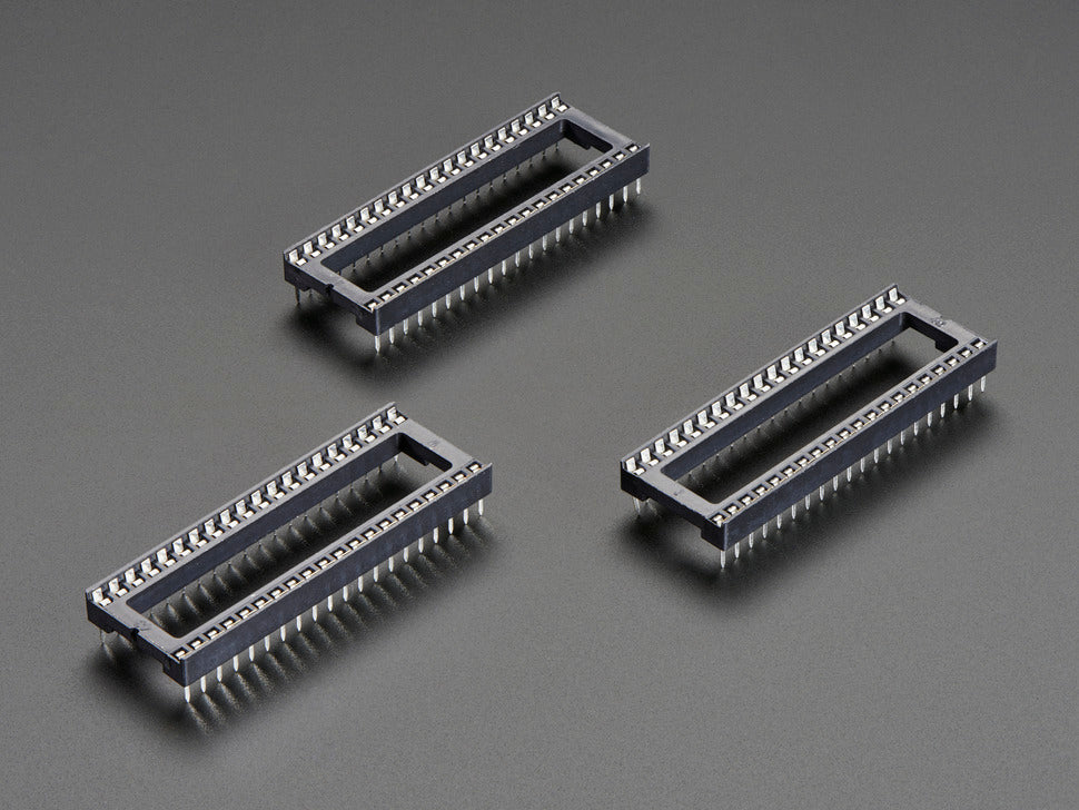 IC Socket 40-Pin 0.6" Wide - DIP-40 3pcs Pack