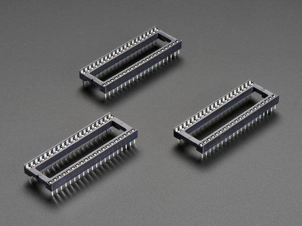 IC Socket 40-Pin 0.6" Wide - DIP-40 3pcs Pack