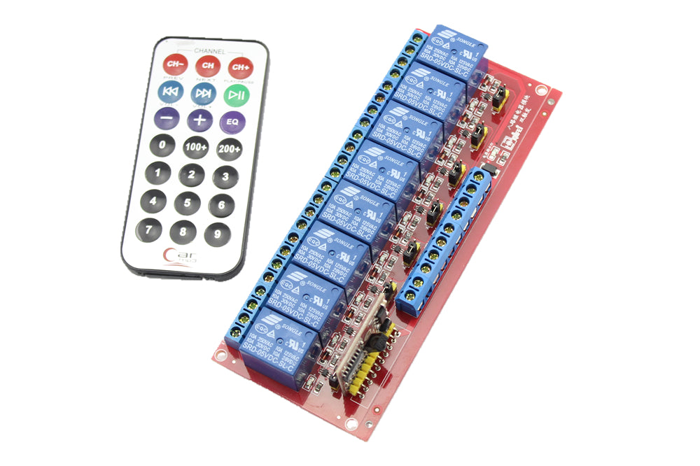 IR Infrared Remote Control Relay 8 Channel Module for Arduino - circuitrocks