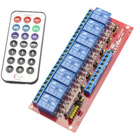 IR Infrared Remote Control Relay 8 Channel Module for Arduino - circuitrocks