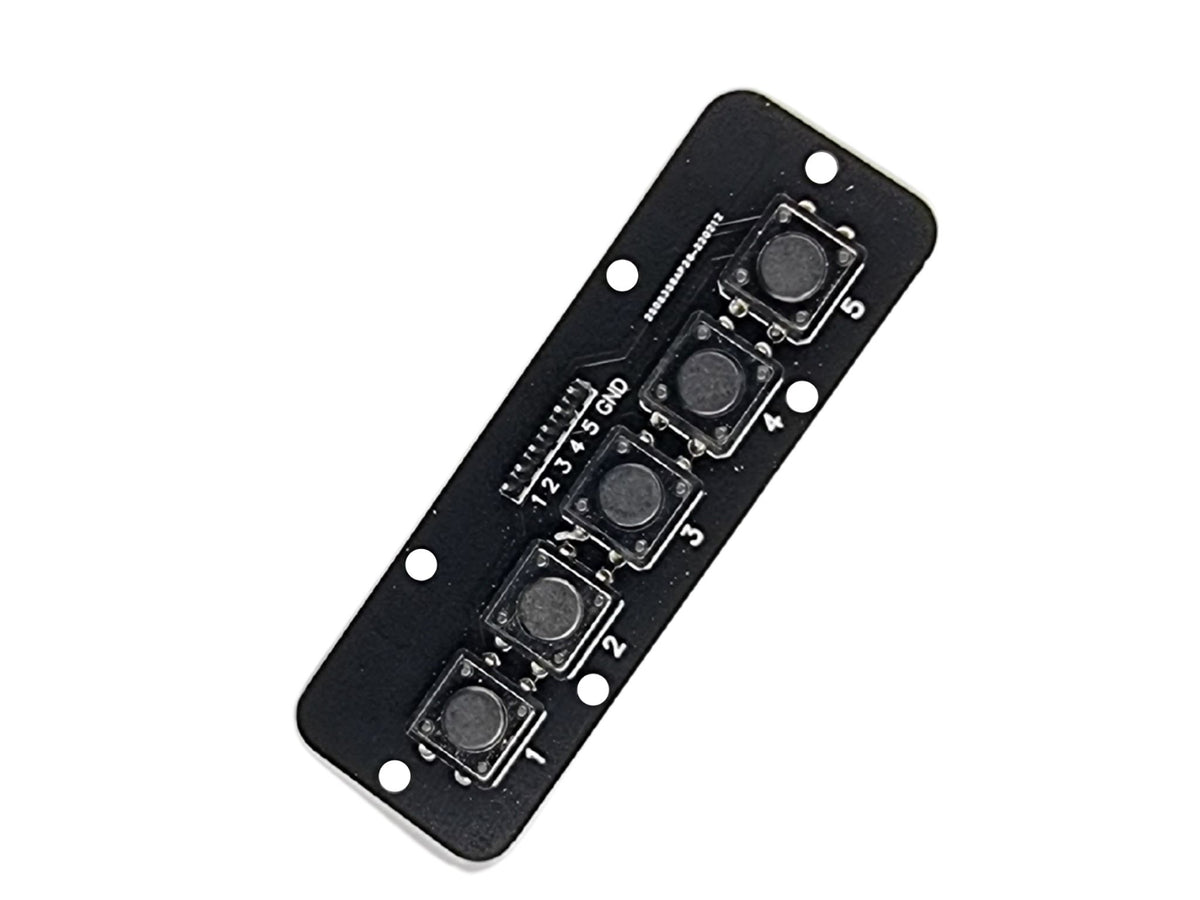 5 Position Button Keypad 5 Independent Tactile Button 1x5 | Circuitrocks