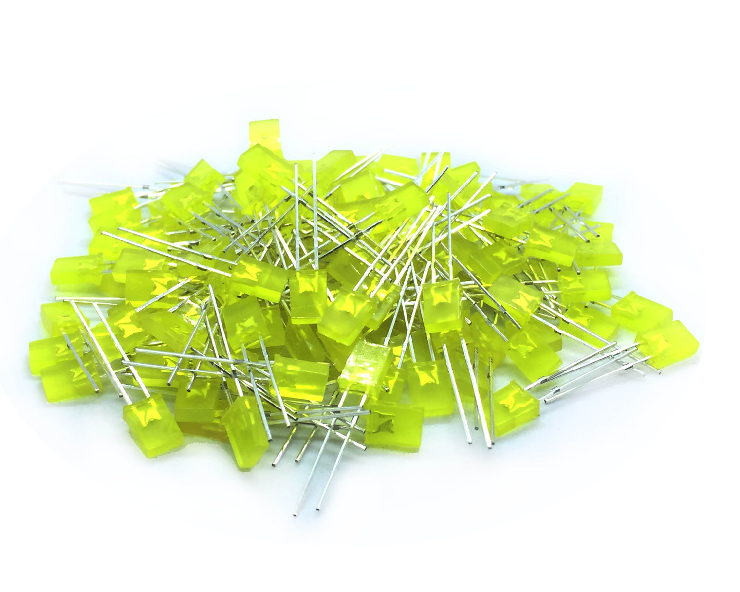 LED Rectangle Yellow 2x5x7 mm 50PCS - circuitrocks
