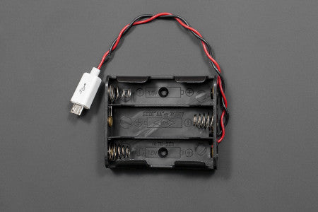 MicroUSB Battery Holder 3xAA