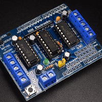 Motor Driver Shield Four Channel L293D For Arduino - circuitrocks