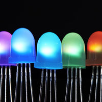 NeoPixel Diffused 8mm Through-Hole LED - 5 Pack - circuitrocks