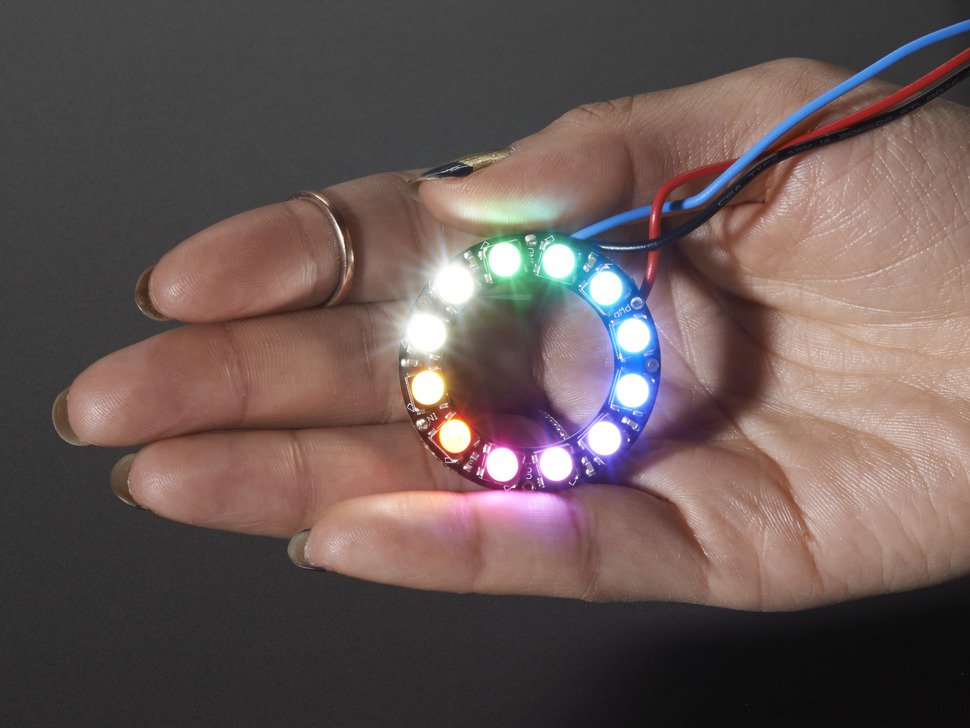 NeoPixel Ring - 12 x 5050 RGBW LEDs w/ Integrated Drivers - circuitrocks