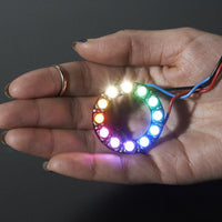 NeoPixel Ring - 12 x 5050 RGBW LEDs w/ Integrated Drivers - Natural White - ~4500K - circuitrocks