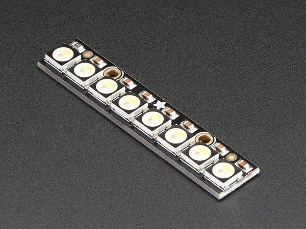 NeoPixel Stick - 8 x 5050 RGBW LEDs - Natural White - ~4500K - circuitrocks
