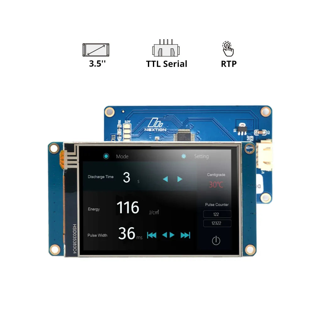 Nextion 3.5" UART TFT LCD - NX4832T035 Smart Display