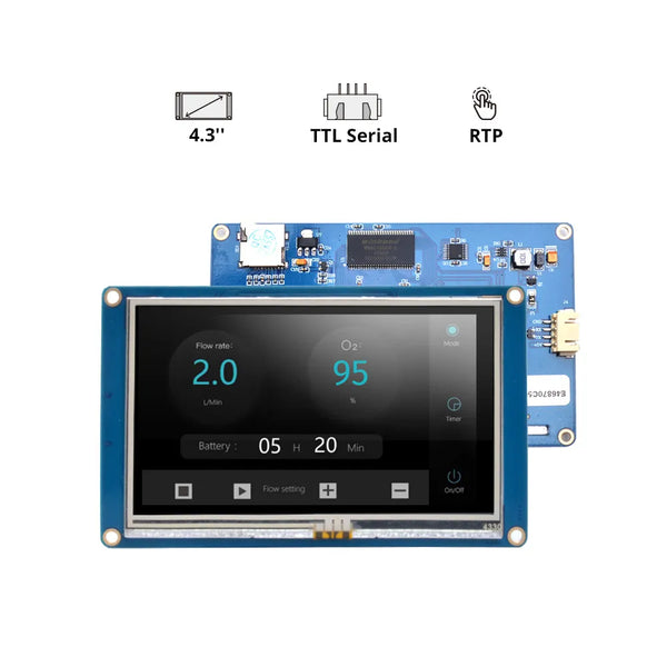 Nextion 4.3" UART TFT LCD - NX4827T043 Smart Display