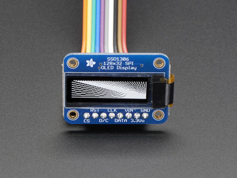 Adafruit OLED 128x32 SPI Monochrome Display - 661