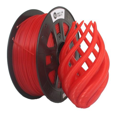 CCTREE PLA 3D Printing Filament 1.75mm TRANPARENT RED