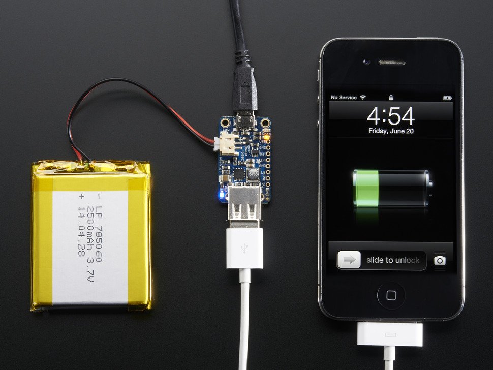 PowerBoost 500 Charger - Rechargeable 5V Lipo USB Boost @ 500mA+ - circuitrocks