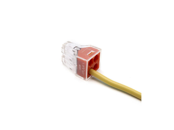 Push Wire Connector 4-Conductor Lever-Lock 2pcs