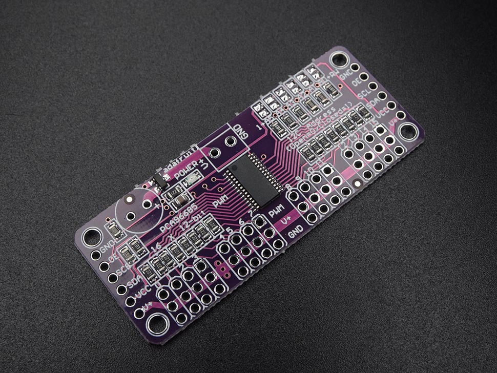 PWM/Servo Driver 16-Channel 12-bit I2C interface PCA9685 - circuitrocks