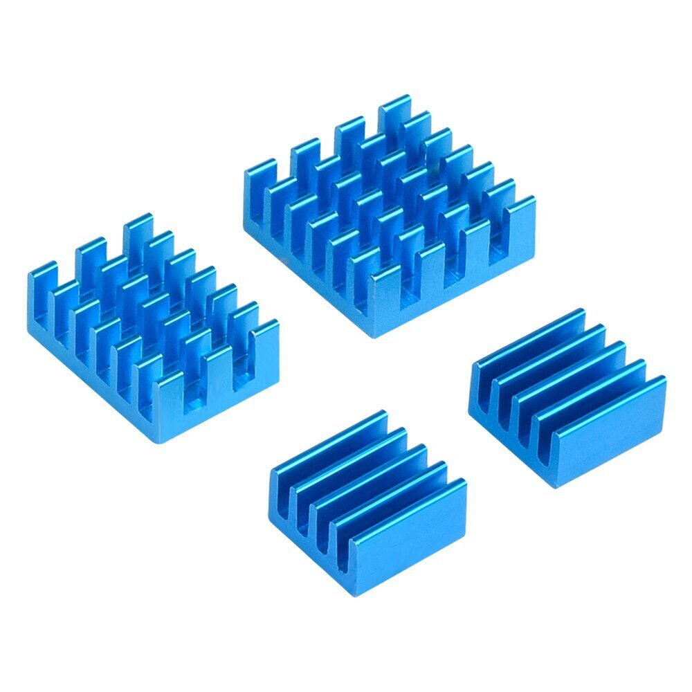 Raspberry Pi 4 Model B Aluminum Heat Sink Blue