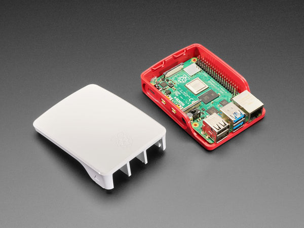Raspberry Pi 4 Official Case Red White - circuitrocks