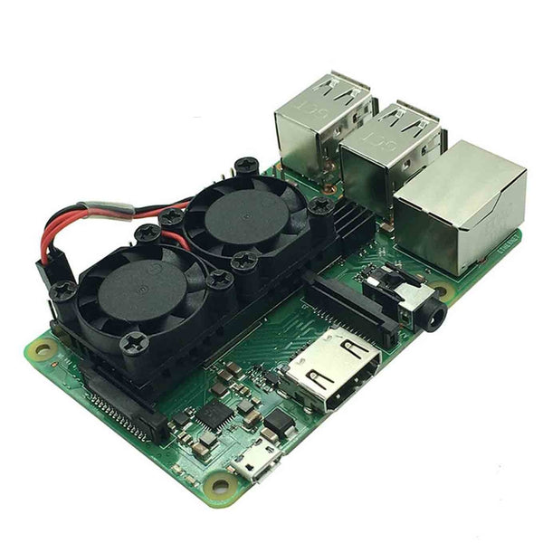 Raspberry Pi Ultimate Cooling Dual Fan - circuitrocks