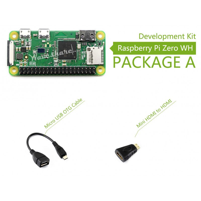 Raspberry Pi Zero WH Budget Pack Includes Pi Zero