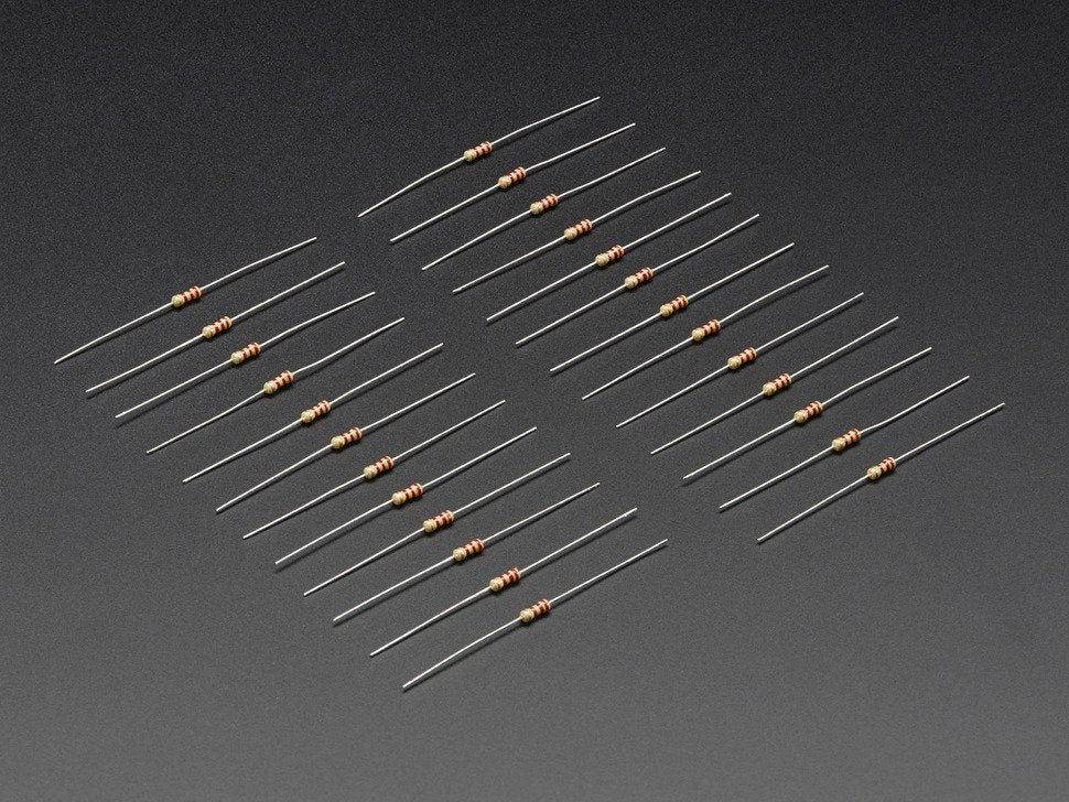 Resistor Through-Hole 2.2K ohm 5% 1/4W - Pack of 10 - circuitrocks