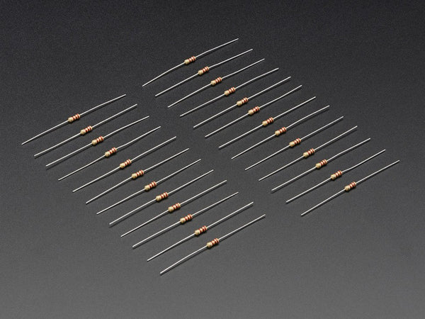 Resistor Through-Hole 2.2K ohm 5% 1/4W - Pack of 10 - circuitrocks