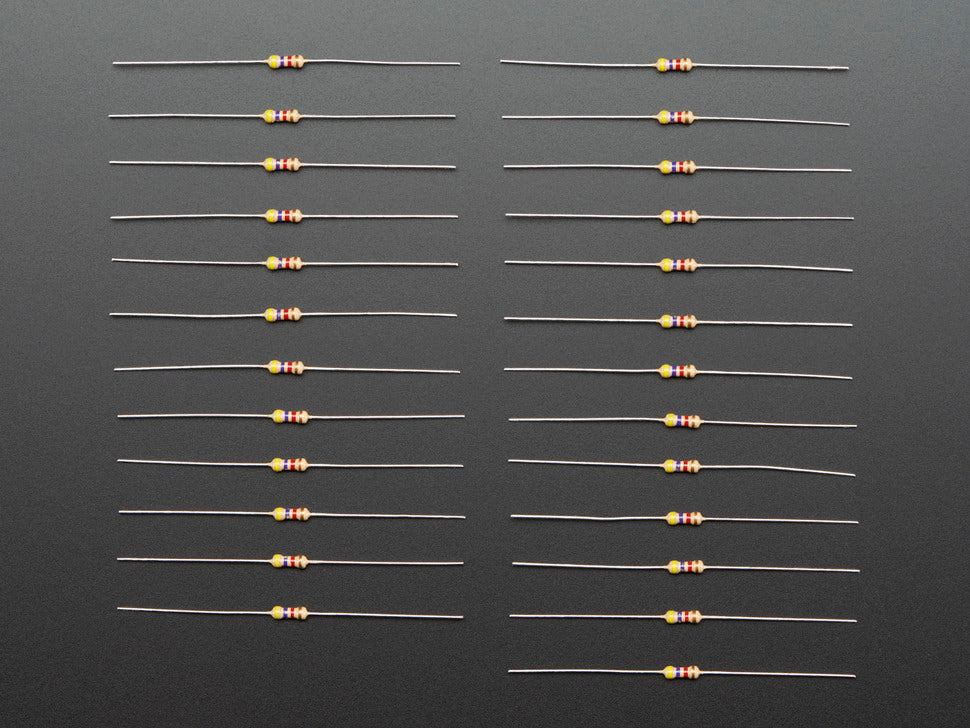 Resistor Through-Hole 4.7K ohm 5% 1/4W Pack of 10 - circuitrocks
