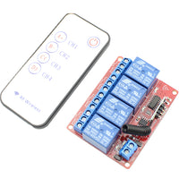 RF Remote Control Module 4 Channels  DC 5V - circuitrocks