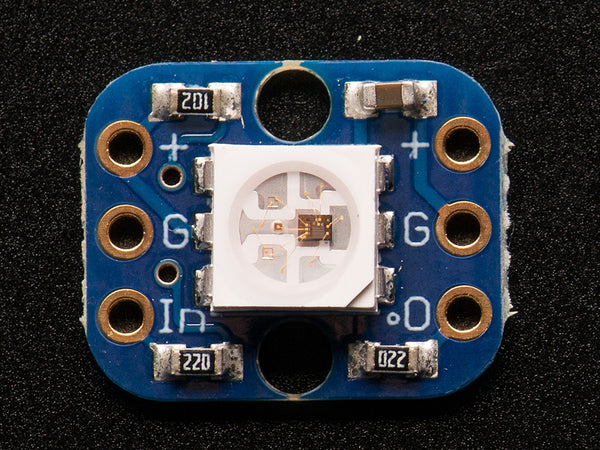 RGB Smart NeoPixel Breadboard-friendly Pack of 4 - circuitrocks
