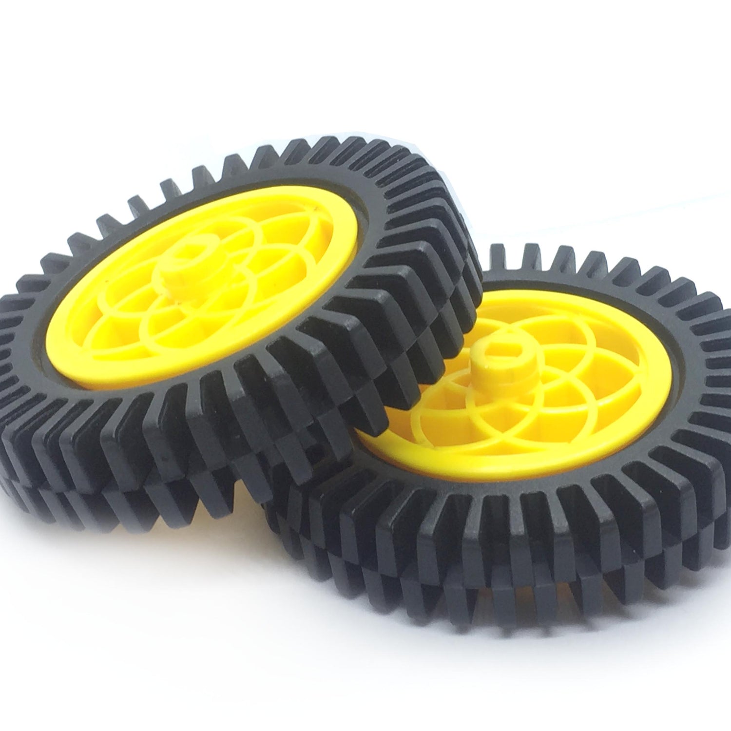 Rubber Wheel Compatible with Servo & DC Motor Pair 80 x 30 mm - circuitrocks