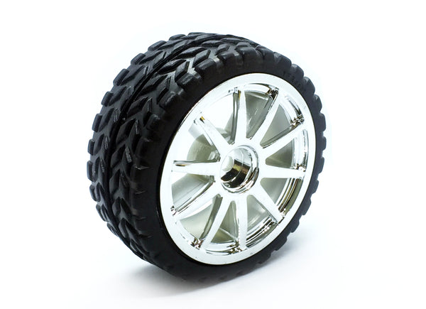 Rubber Wheel D65mm for Arduino Robotics - circuitrocks