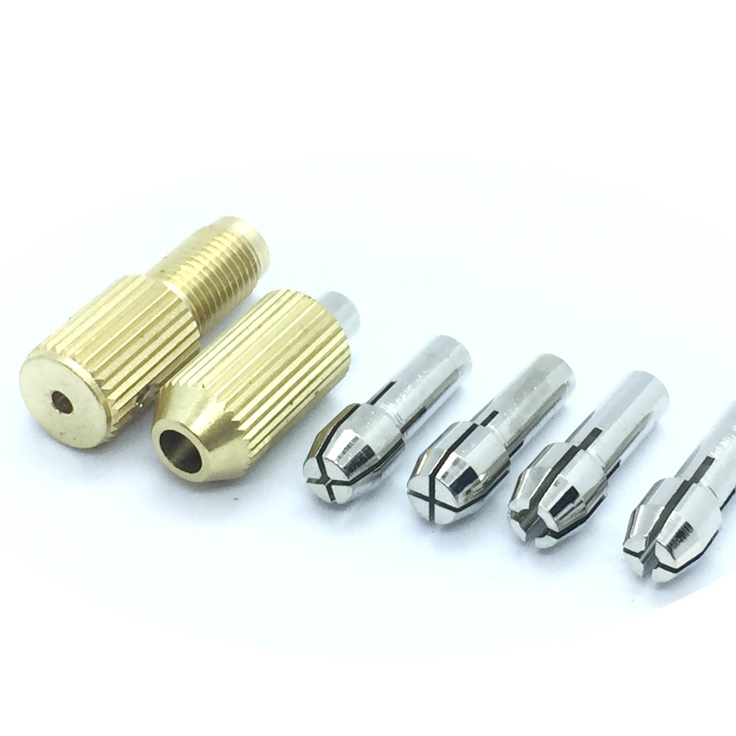 Shaft Drill Chuck Kit with 5 Copper Cores 2mm Aperture - circuitrocks