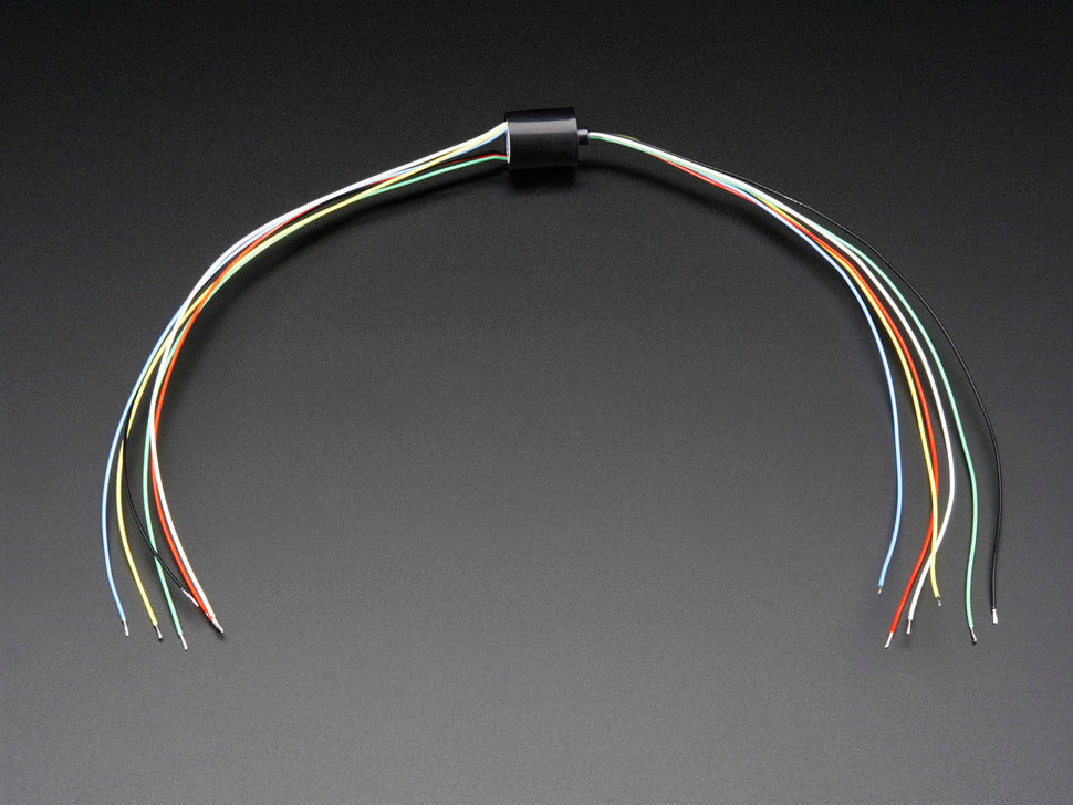 Slip Ring Miniature 12mm diameter 6 wires max 240V @ 2A