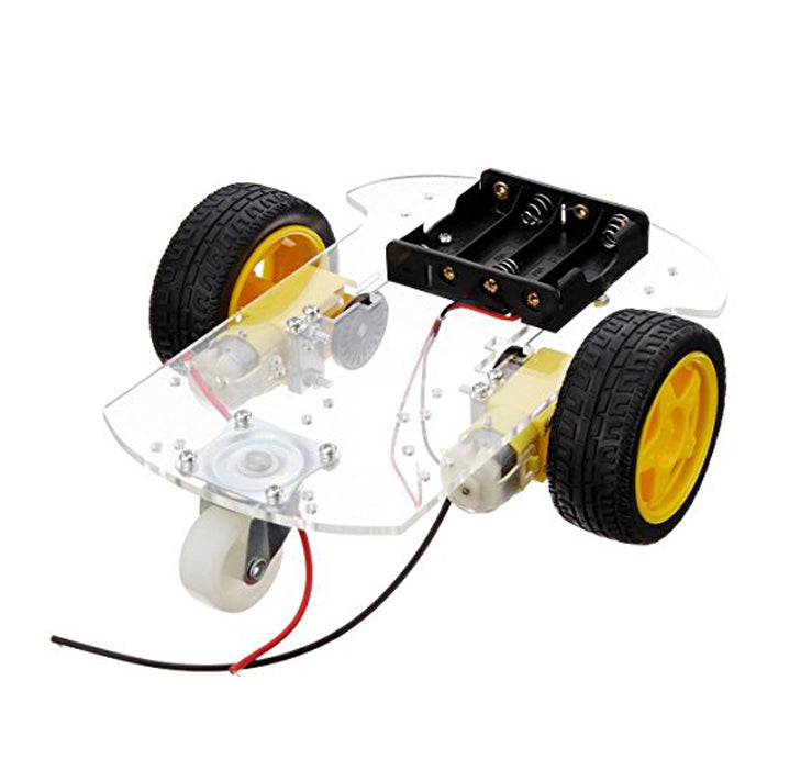 Smart Robot Car 2WD Motor Chassis /Tracing Remote Control Two-wheel Drive Three-wheel Universal - circuitrocks
