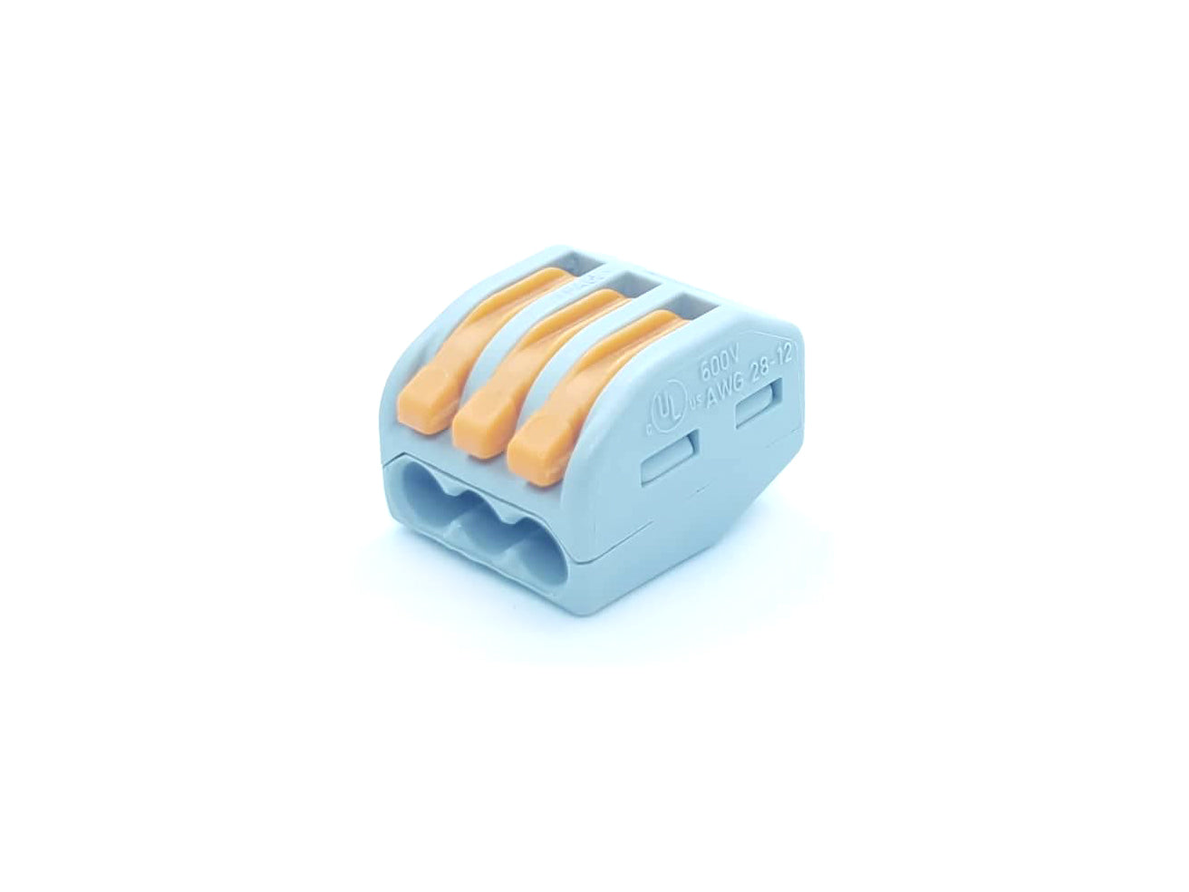 Snap-action 3-Wire Block Connector 12-28 AWG
