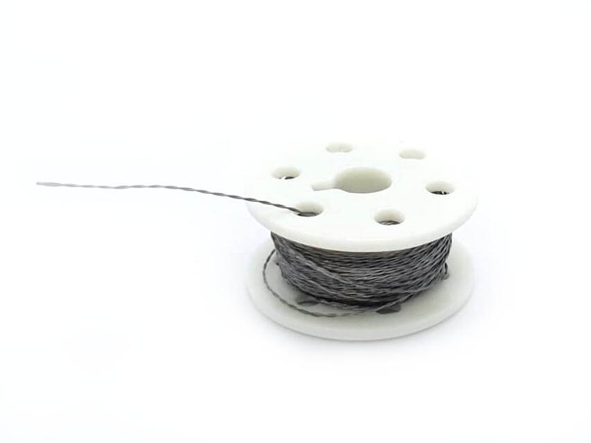 Stainless Thin Conductive Thread - 2 ply - 23 meter/76 ft - circuitrocks