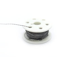 Stainless Thin Conductive Thread - 2 ply - 23 meter/76 ft - circuitrocks