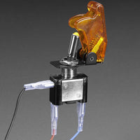 Switch Toggle Illuminated with Cover Yellow - circuitrocks
