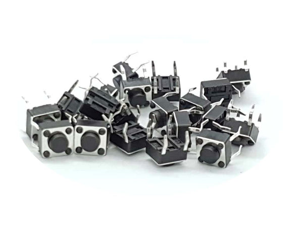 Tactile Button Switch 6mm x 20 pack - circuitrocks