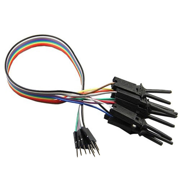 Test Hook Clips with Male Dupont Cable - circuitrocks