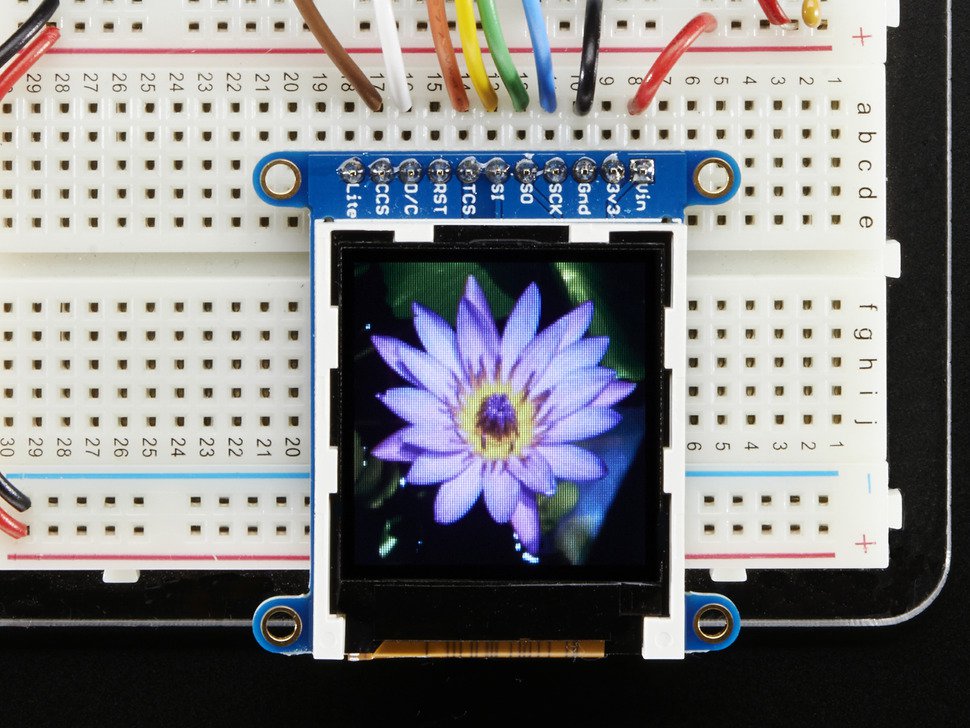TFT LCD Color Display 1.44" with MicroSD Card breakout ST7735R Adafruit